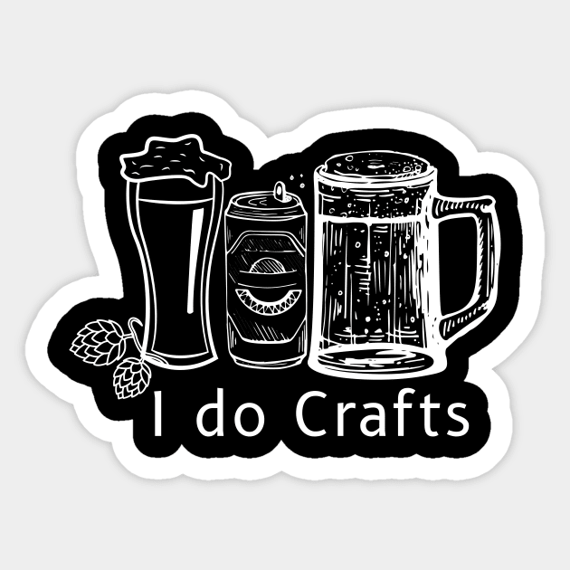 I do Craft Beer Sticker by The Salty Beach House